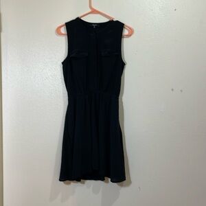 Madewell sleeveless navy blue silk dress. Size XS